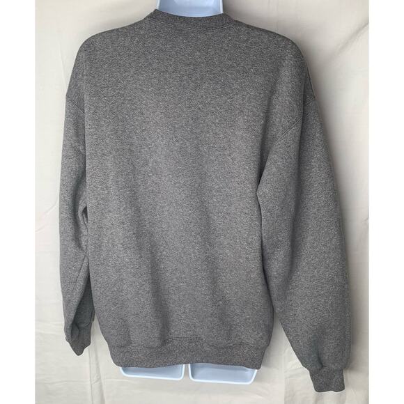 Vintage Lee Heavyweight Sweatshirt Crewneck Sz Medium Gray Embroidery Fredonia - Picture 6 of 11